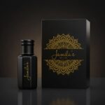 luxe verpakking van jamila's met doos en fles